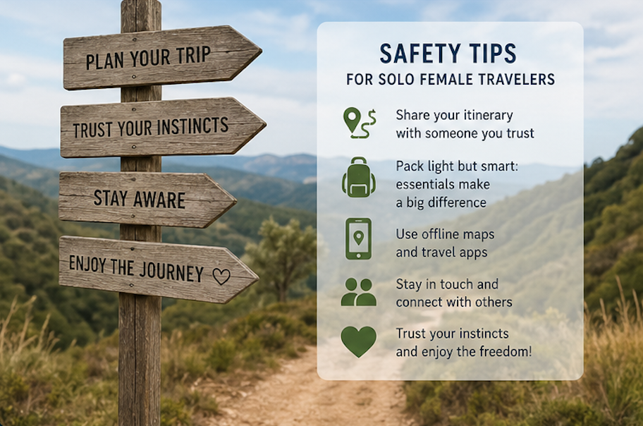 Safety tips for solo female travelers